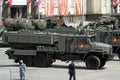 TOS-2 `Tosochka` - heavy flamethrower system on a wheeled chassis on Okhotny Ryad during the parade dedicated to the 75th annive