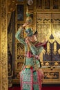 Tosakan is giants in literature. the main character in the Ramayana poem. Khon. Thai culture dancing art in masked khon