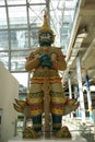 Tosakanth Ravana Statue. Statue in Suvarnabhumi Airport, Bangkok International Airport, Thailand, Asia