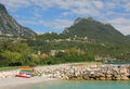 Toscolano beach, lake garda, italy