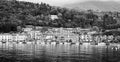 Toscolano Maderno, Garda Lake. Black and white photo