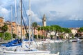 TOSCOLANO-MADERNO, ITALY - SEPTEMBER 18, 2016: Beautiful views of Toscolano-Maderno, a town and comune on the West coast of Lake G