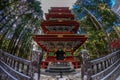 Toshogu Gojunoto Five story pagoda Nikko, Japan Royalty Free Stock Photo