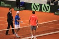 Toss between Marin Cilic and Andreas Seppi