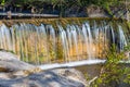 The Toss river waterfalls in Winterthur, Switzerland