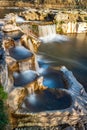 The Toss river waterfalls in Winterthur, Switzerland