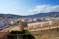 Villa Vella Tossa de Mar beach castle wall fortress beautiful view panoramic village Mediterranean blue sea sky Costa Brava Spain Royalty Free Stock Photo