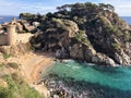 Tossa de Mar. Mediterranean coasatline. Girona, Catalonia. Spain