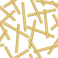 tossed rulers 4 ways vector repeat seamless pattern.
