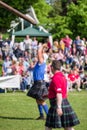 Tossing the caber discipline at Scottish Highland games