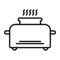 Toster vector icon illustration photo Royalty Free Stock Photo