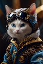 Tosya, the first aviator cat in the world Royalty Free Stock Photo