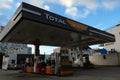 Total Access petrol station in Vannes in Brittany