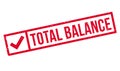 Total Balance rubber stamp