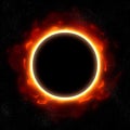 Total eclipse in space