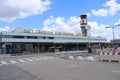 Total empty Rotterdam The Hague Airport terminal building