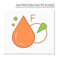 Total fat color icon