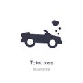 total loss icon. isolated total loss icon vector illustration from insurance collection. editable sing symbol can be use for web