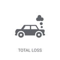 total loss icon. Trendy total loss logo concept on white background from Insurance collection