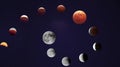 Total lunar eclipse Royalty Free Stock Photo