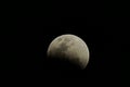 A total lunar eclipse, eclipse phase Royalty Free Stock Photo