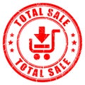 Total sale business rubber stamp