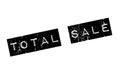 Total Sale rubber stamp