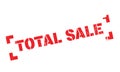 Total Sale rubber stamp