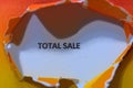 total sale write Royalty Free Stock Photo