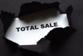 total sale write Royalty Free Stock Photo