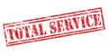 Total service red stamp Royalty Free Stock Photo