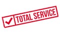 Total Service rubber stamp