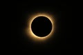 Total solar eclipse of April 8th 2024. Red prominences and bright corona during totality