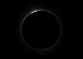 Total Solar Eclipse Baily\'s Beads with Prominences - April 8, 2024, Waterville, Quebec, Canada