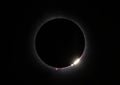 Total Solar Eclipse Baily\'s Beads with Prominences - April 8, 2024, Waterville, Quebec, Canada