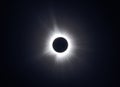 Total Solar Eclipse Corona - April 8, 2024, Waterville, Quebec, Canada Royalty Free Stock Photo