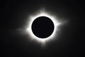 Total solar eclipse corona sun darkness space Royalty Free Stock Photo