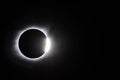 Total solar eclipse diamond ring Royalty Free Stock Photo