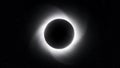 Total Solar Eclipse Corona With Diamond Ring Effect And Dark Sky moon Royalty Free Stock Photo