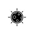 Total solar eclipse icon