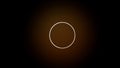 total solar eclipse the moon covers the sun forming a ring 3d-rendering Royalty Free Stock Photo