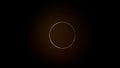 total solar eclipse the moon covers the sun forming a ring 3d-rendering Royalty Free Stock Photo
