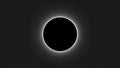 Total Solar Eclipse with Visible Corona Against Dark Sky Royalty Free Stock Photo