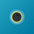 Total sonar eclipse Royalty Free Stock Photo