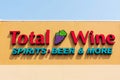 Total Wine sign on the alcohol beverage department store