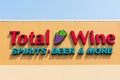 Total Wine sign on the alcohol beverage department store. - San Jose, California, USA - 2020