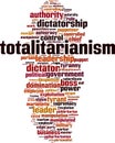 Totalitarianism word cloud Royalty Free Stock Photo