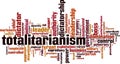 Totalitarianism word cloud Royalty Free Stock Photo