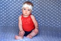 Totally Serious Baby Royalty Free Stock Photo