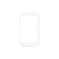 Totally soft realistic white vector smartphone. 3d realistic phone template for inserting any UI interface test or business